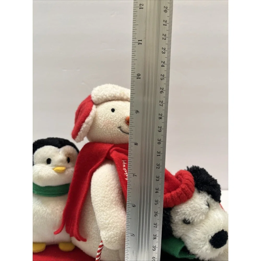 2007 Hallmark Jingle Pals Animated Music SNOW WHAT FUN Snowman Penguin Pup WORKS